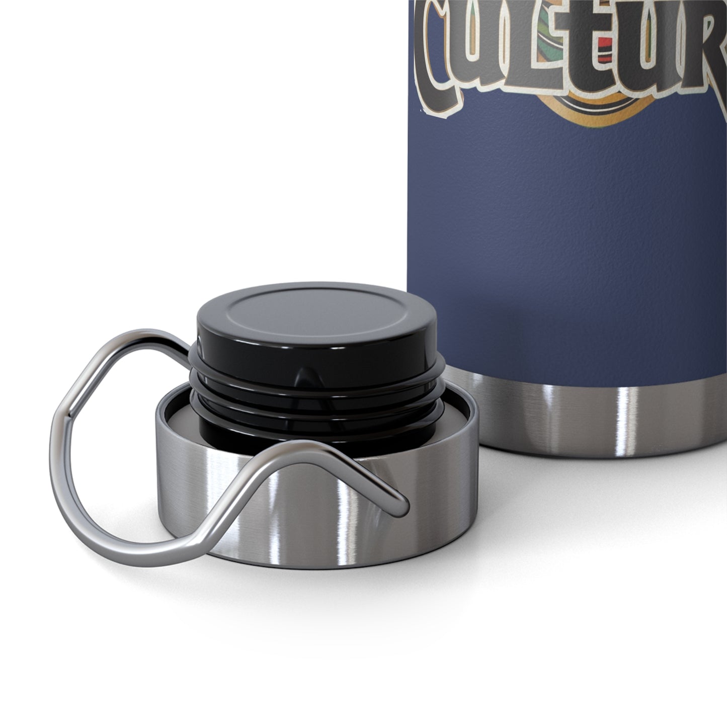 22oz AOE Culture Water Bottle with African Mask & “Culture” Design: