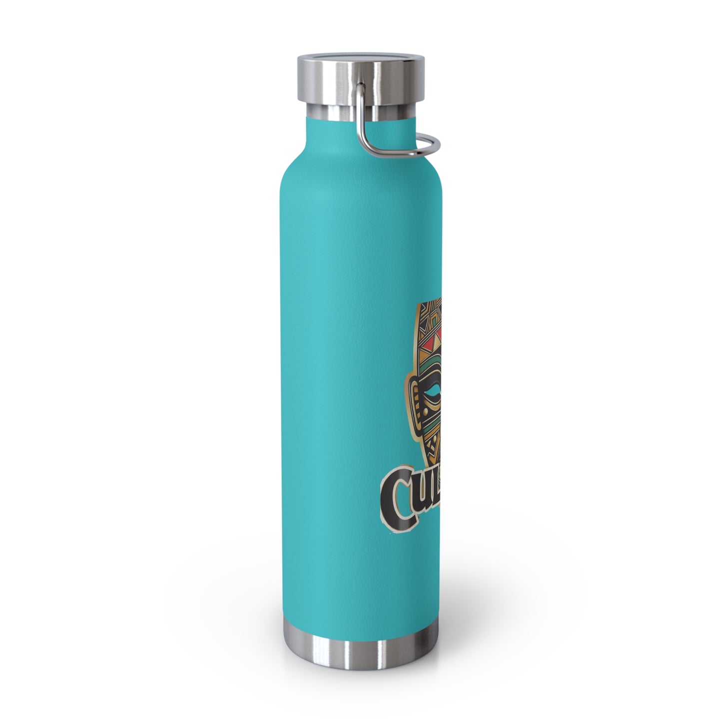 22oz AOE Culture Water Bottle with African Mask & “Culture” Design: