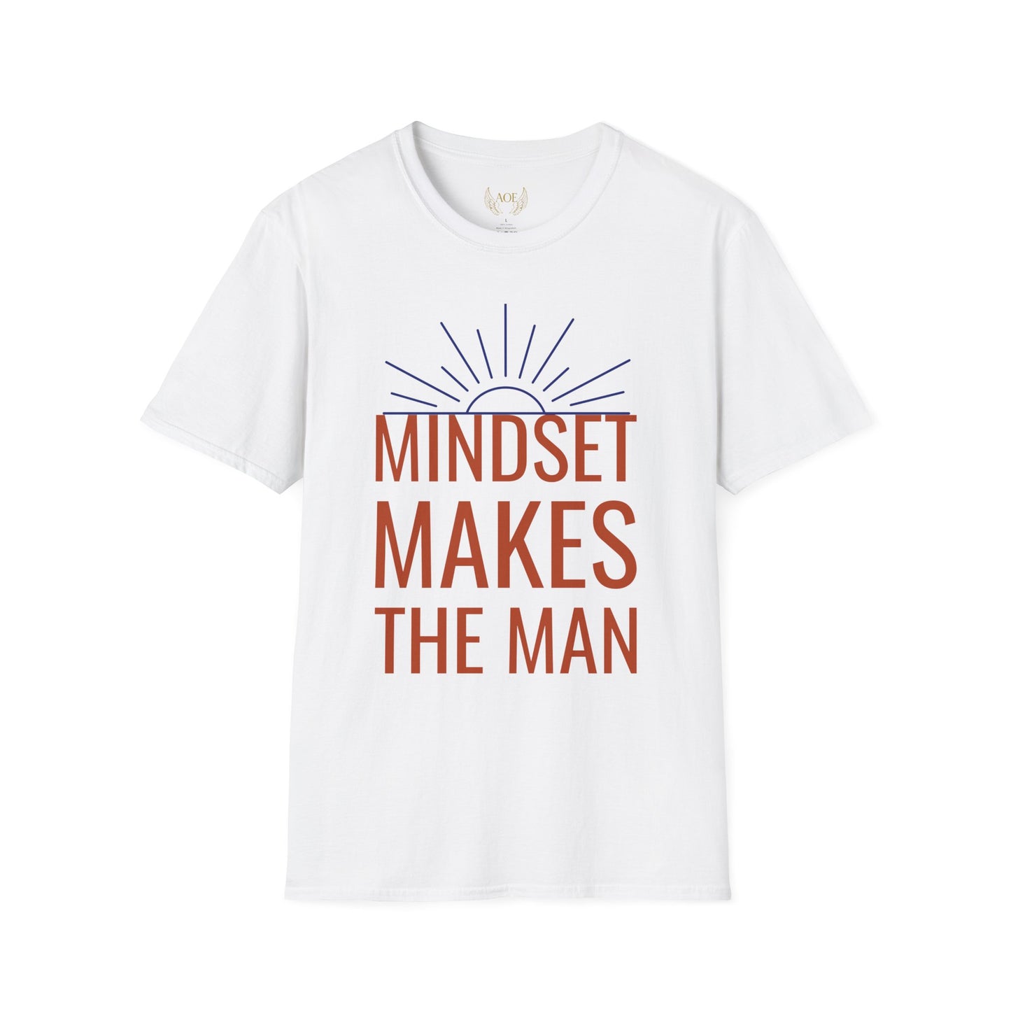 AOE Men’s T-Shirt – Mindset Makes the Man | Motivational
