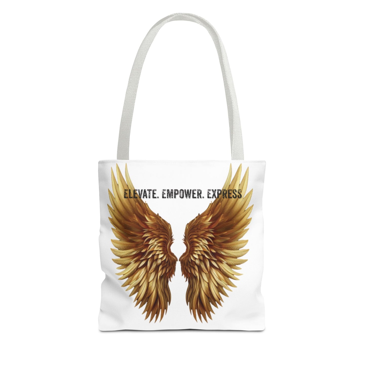 AOE Oversized Tote – Elevate. Empower. Express. | Gold Angel Wings Edition