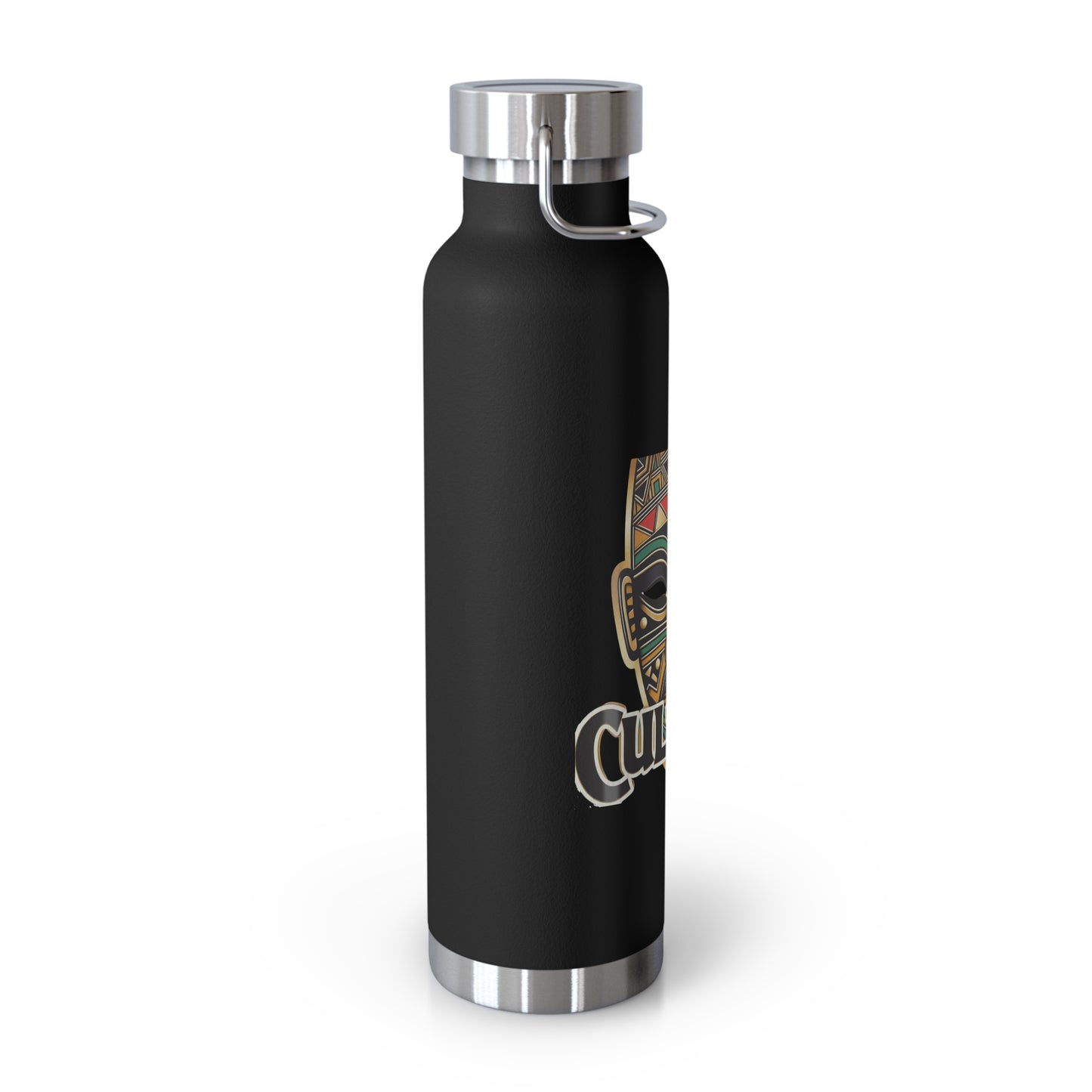 22oz AOE Culture Water Bottle with African Mask & “Culture” Design:
