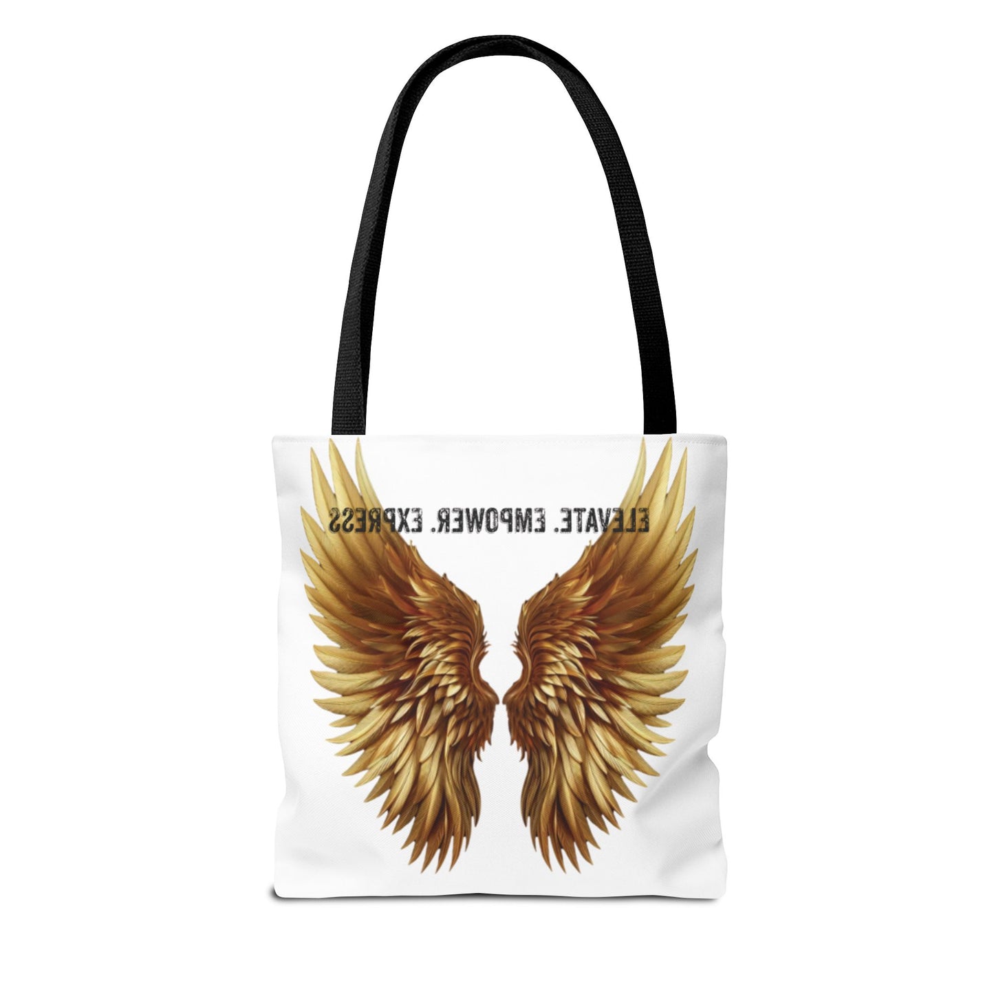 AOE Oversized Tote – Elevate. Empower. Express. | Gold Angel Wings Edition