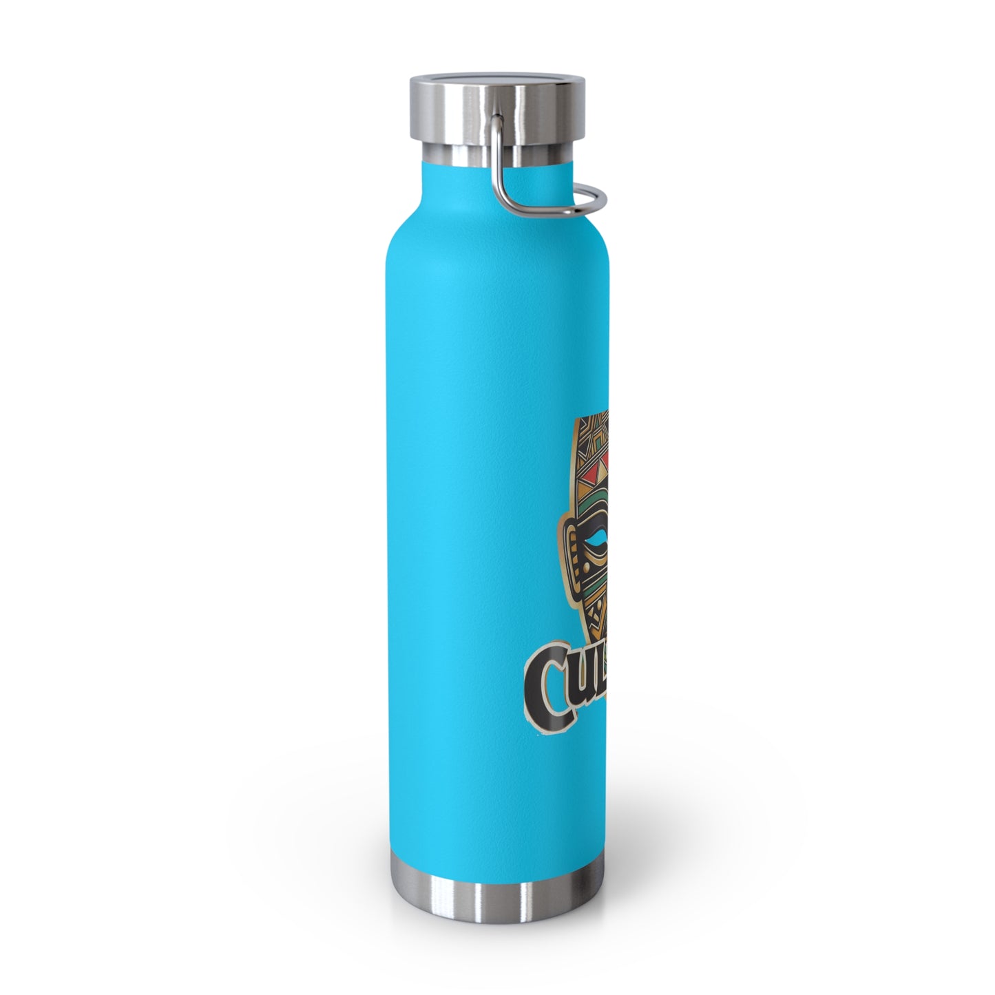22oz AOE Culture Water Bottle with African Mask & “Culture” Design: