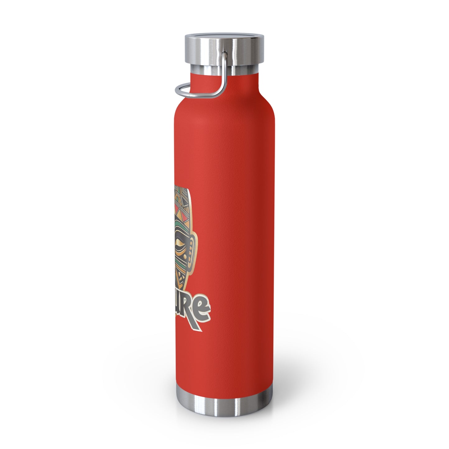 22oz AOE Culture Water Bottle with African Mask & “Culture” Design: