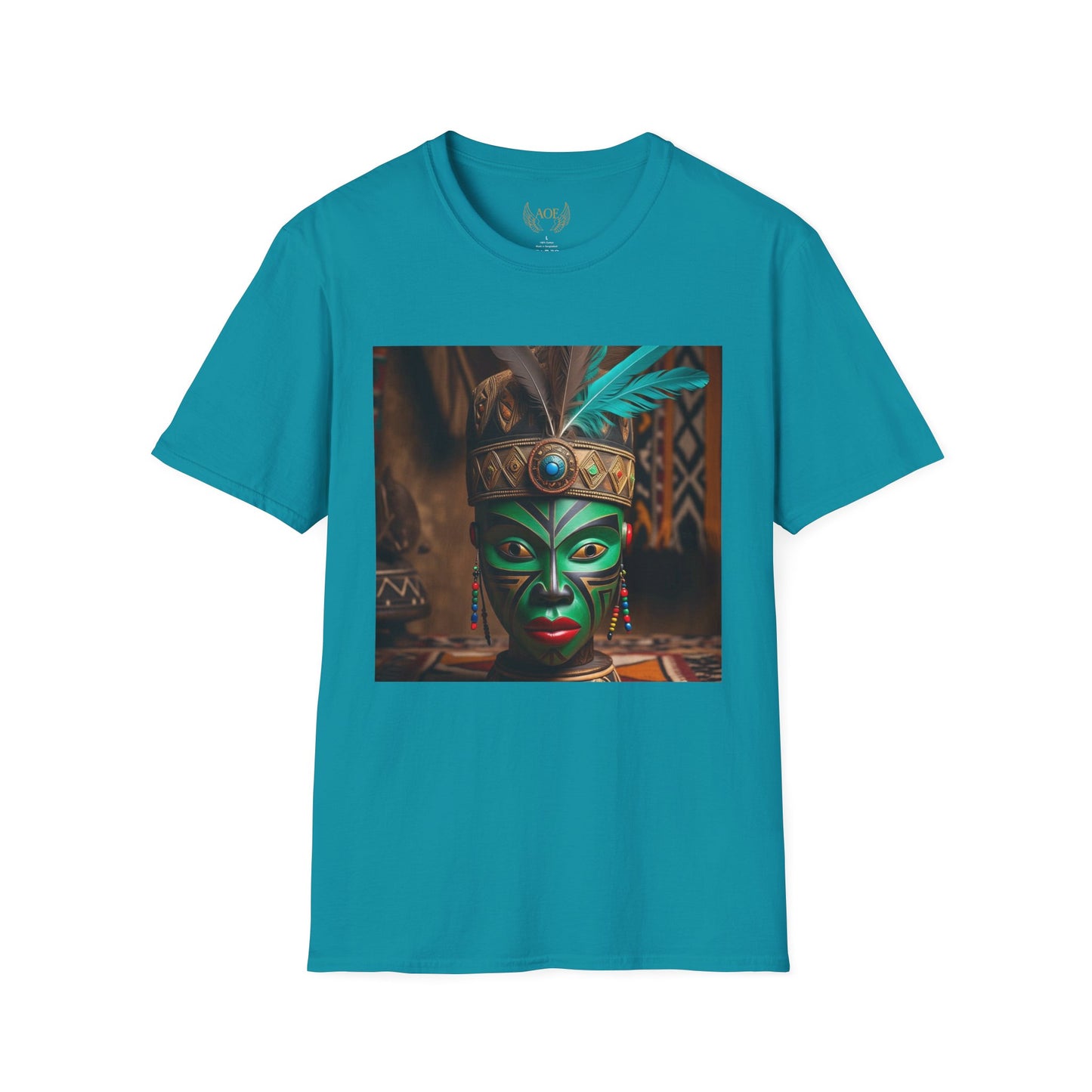 AOE African Mask Tee  | Cultural Heritage T-Shirt
