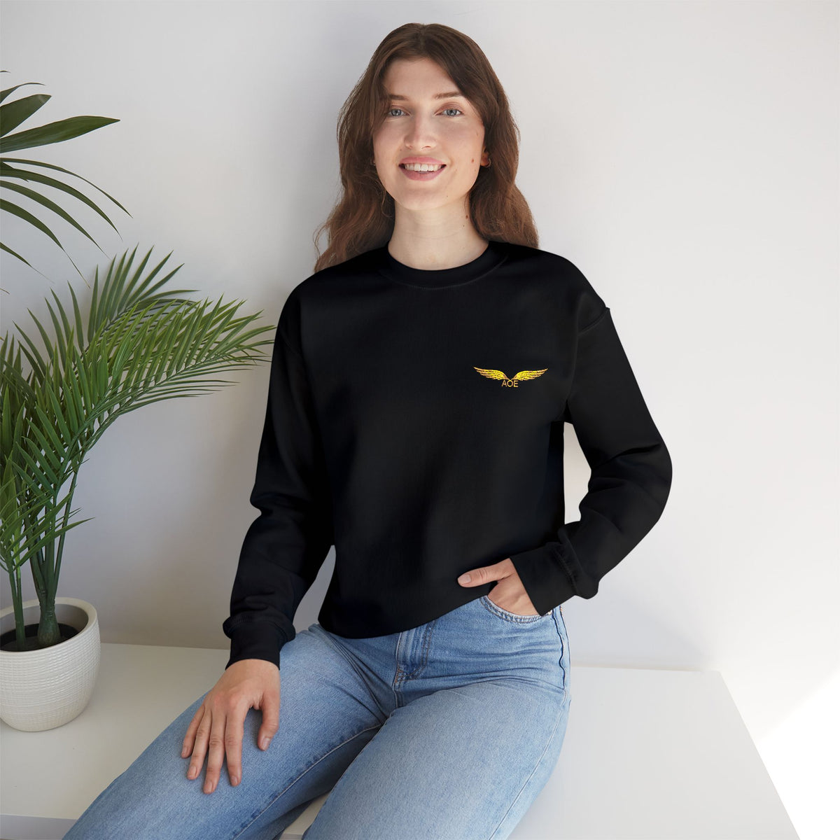 AOE Embroidered Crewneck