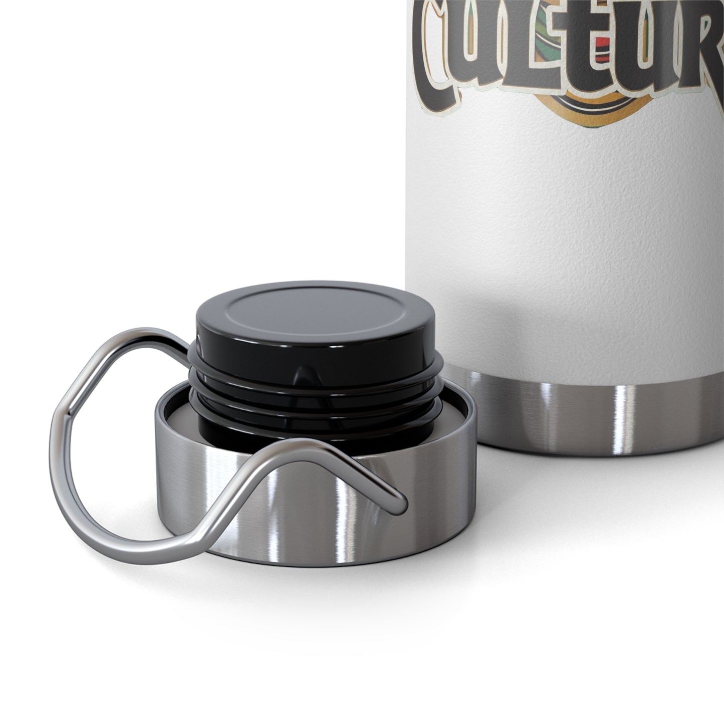 22oz AOE Culture Water Bottle with African Mask & “Culture” Design: