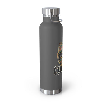 22oz AOE Culture Water Bottle with African Mask & “Culture” Design:
