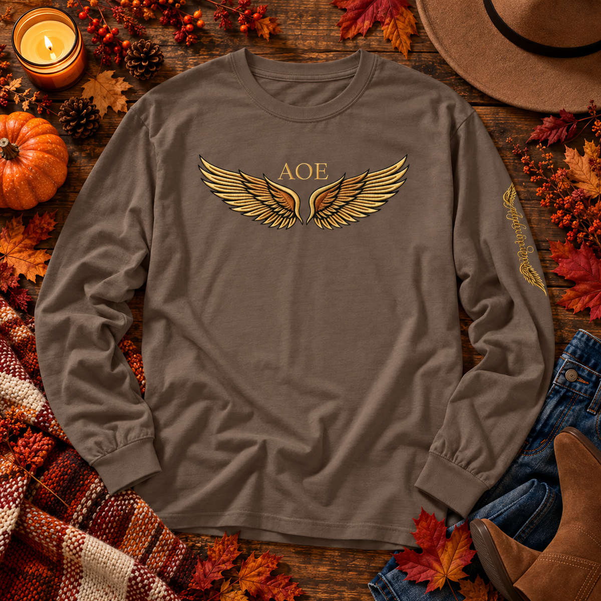 AOE Fall Signature Wings Long-Sleeve Tee