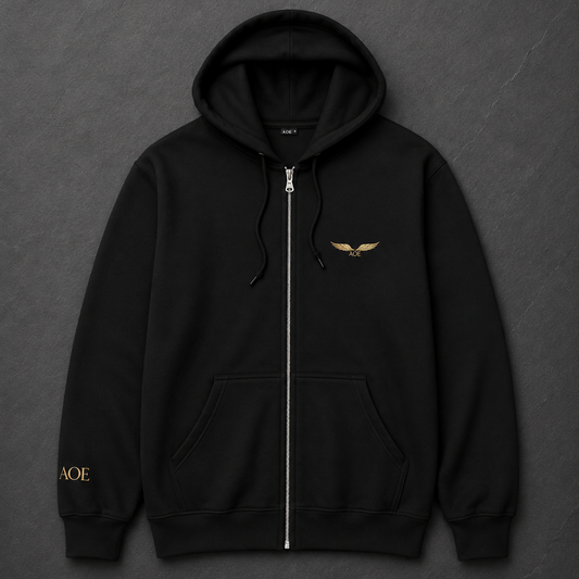 AOE Embroidered Signature Full-Zip Hoodie