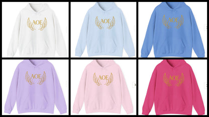 Angel Wings Sweatshirt | Unisex Hooded Pullover for Comfort | Perfect Gift for Holidays, Birthdays, Everyday Wear