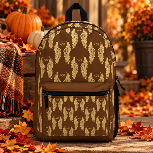 AOE Fall Signature Wings Backpack- Brown