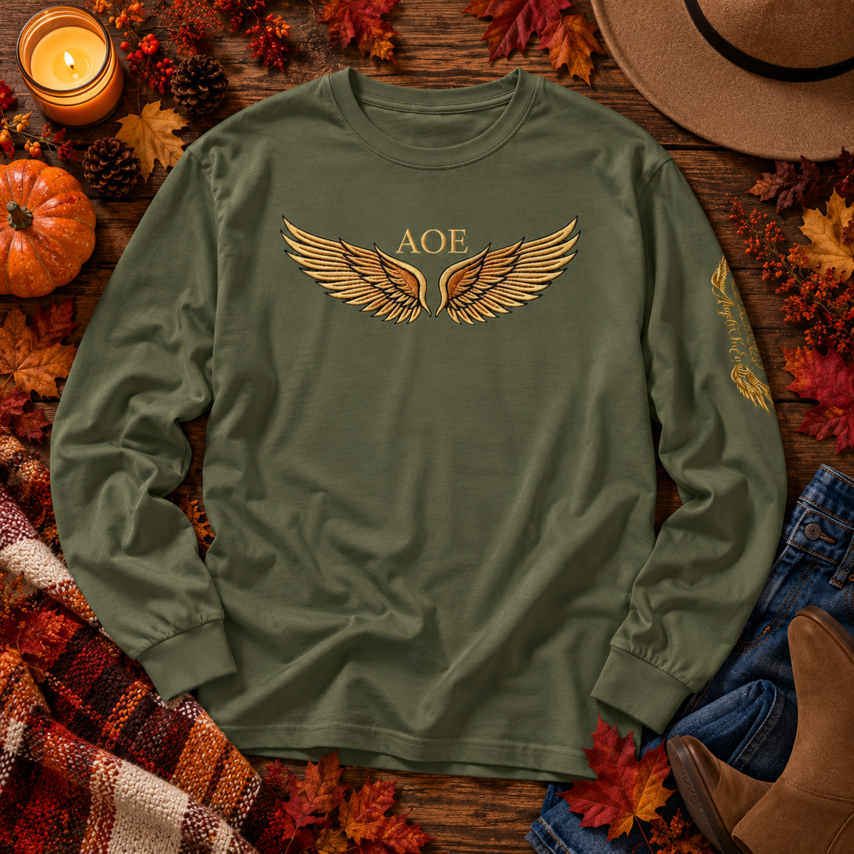 AOE Fall Signature Wings Long-Sleeve Tee