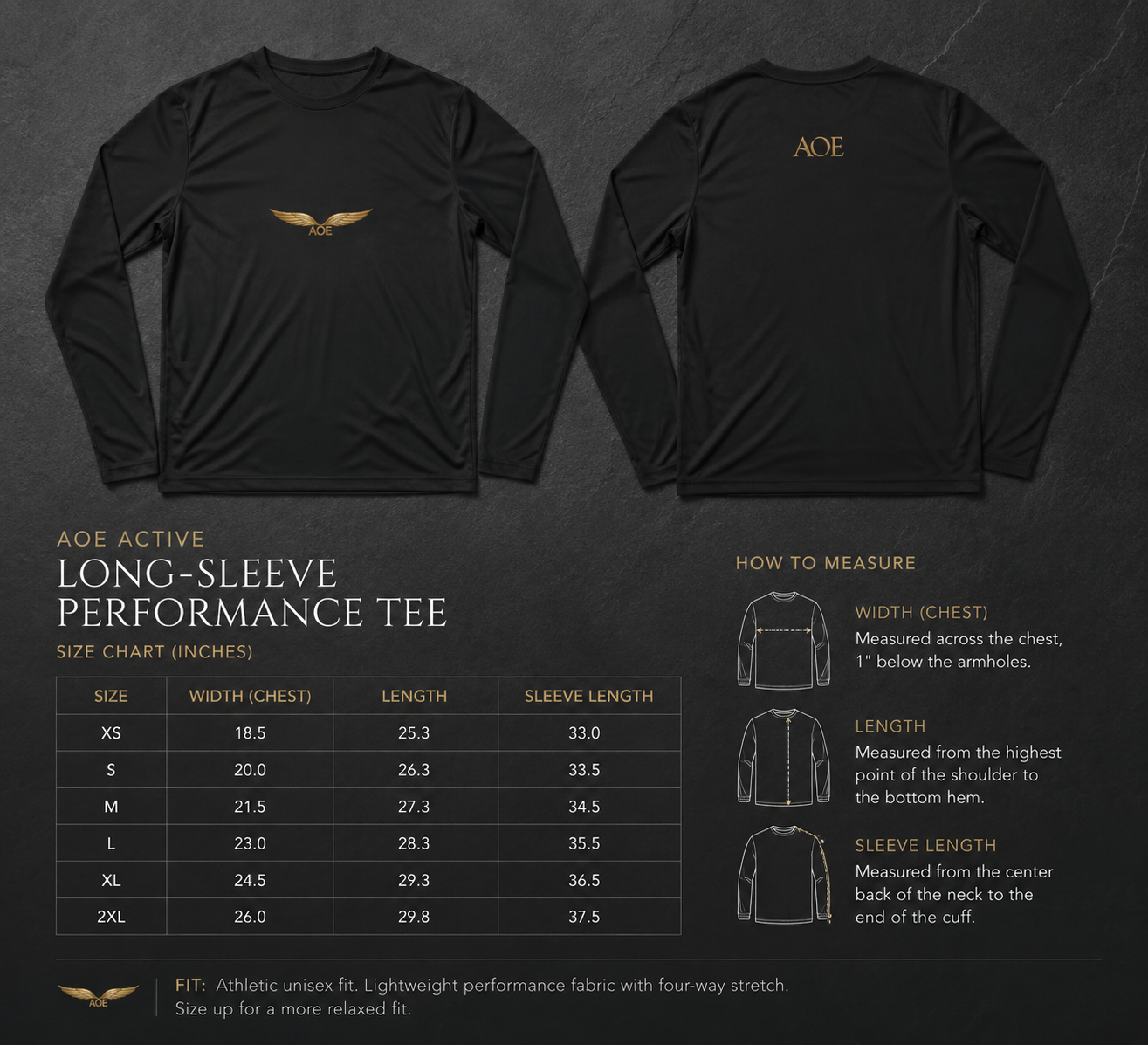 AOE Active Long-Sleeve Performance Tee