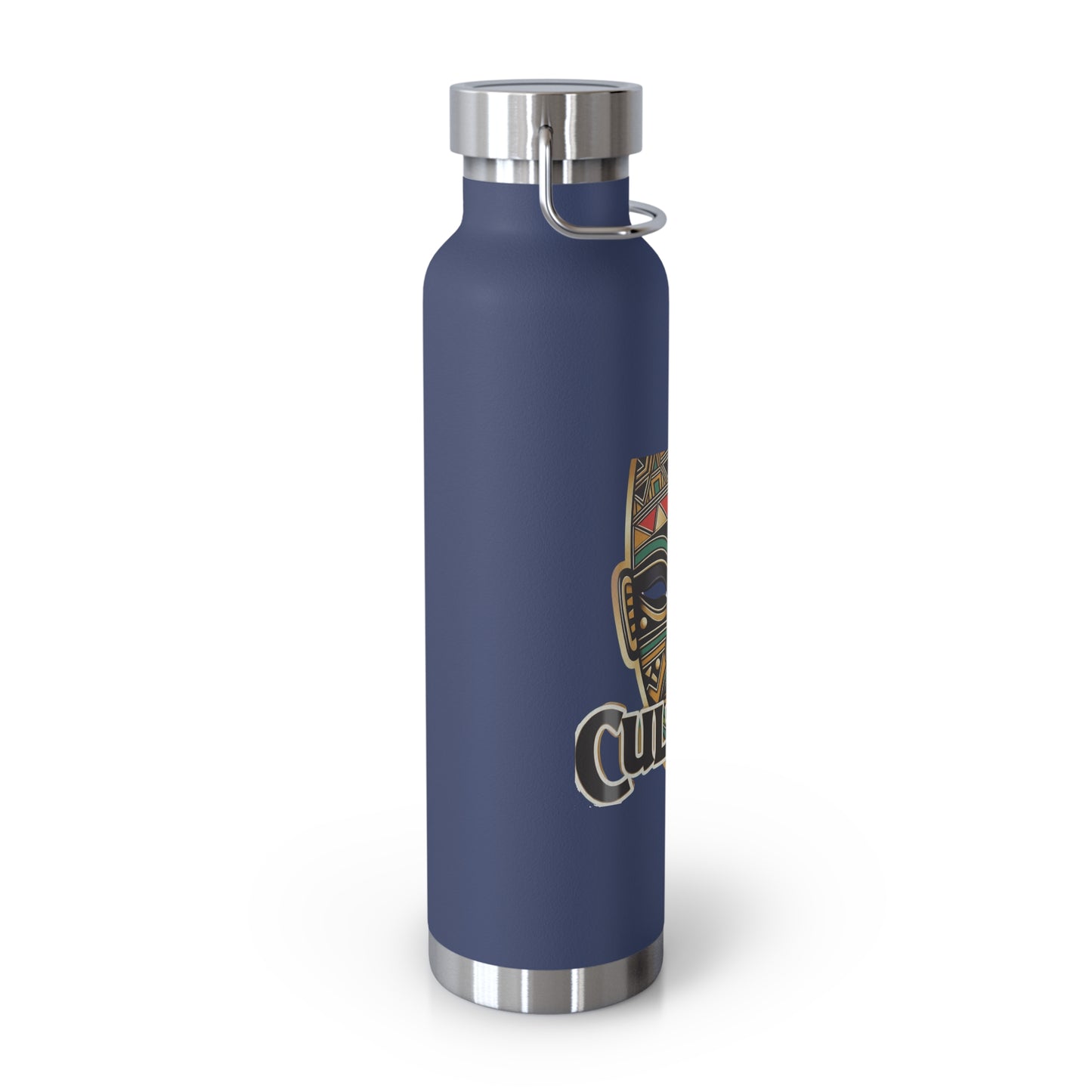 22oz AOE Culture Water Bottle with African Mask & “Culture” Design: