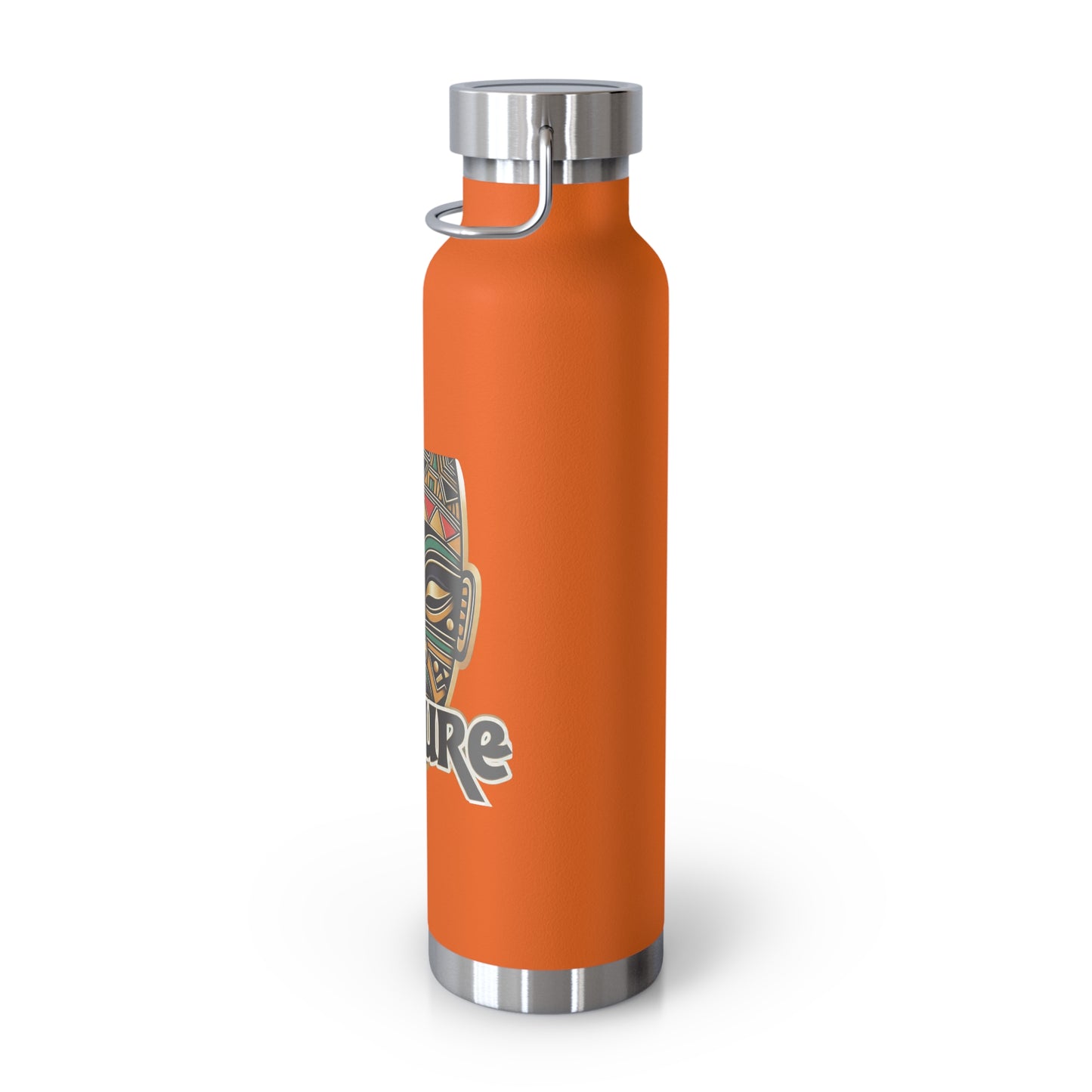 22oz AOE Culture Water Bottle with African Mask & “Culture” Design: