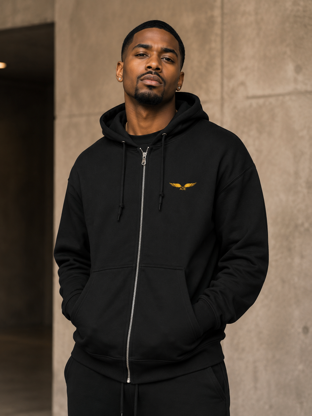 AOE Signature Full-Zip Hooded Sweatshirt