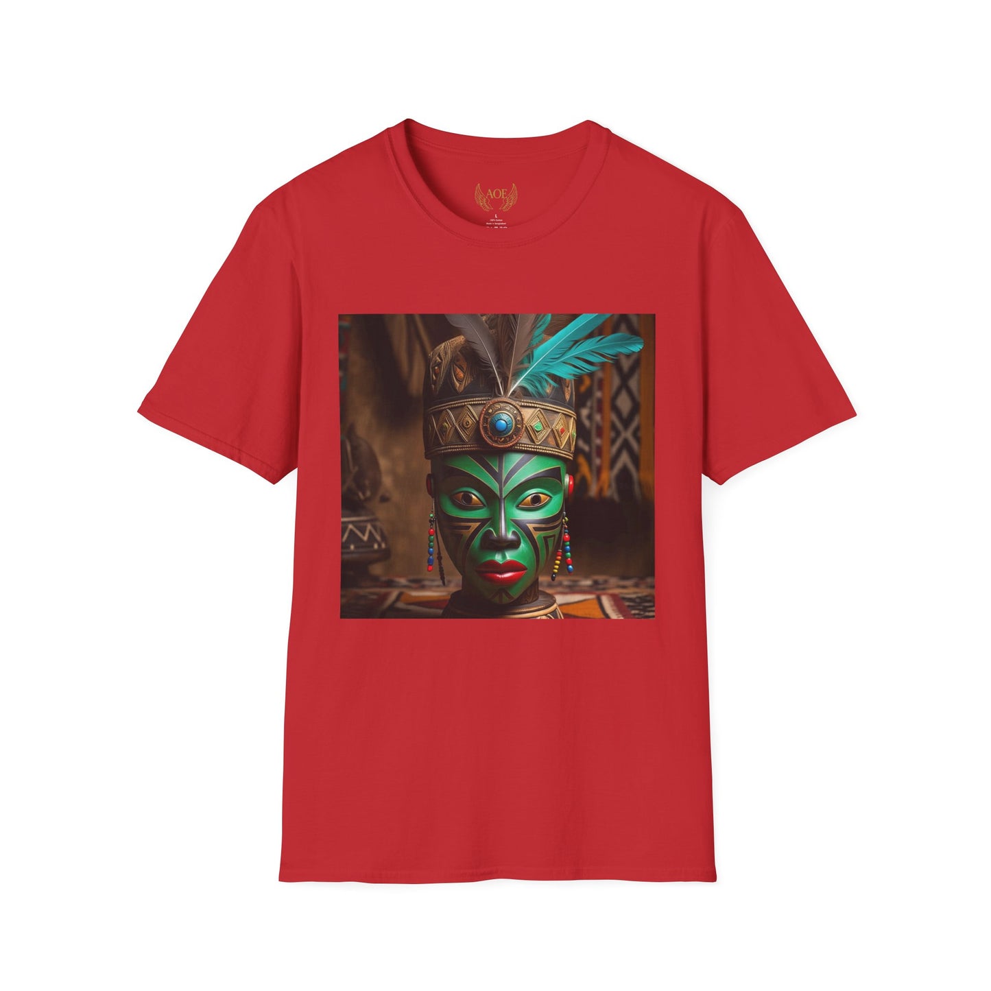 AOE African Mask Tee  | Cultural Heritage T-Shirt