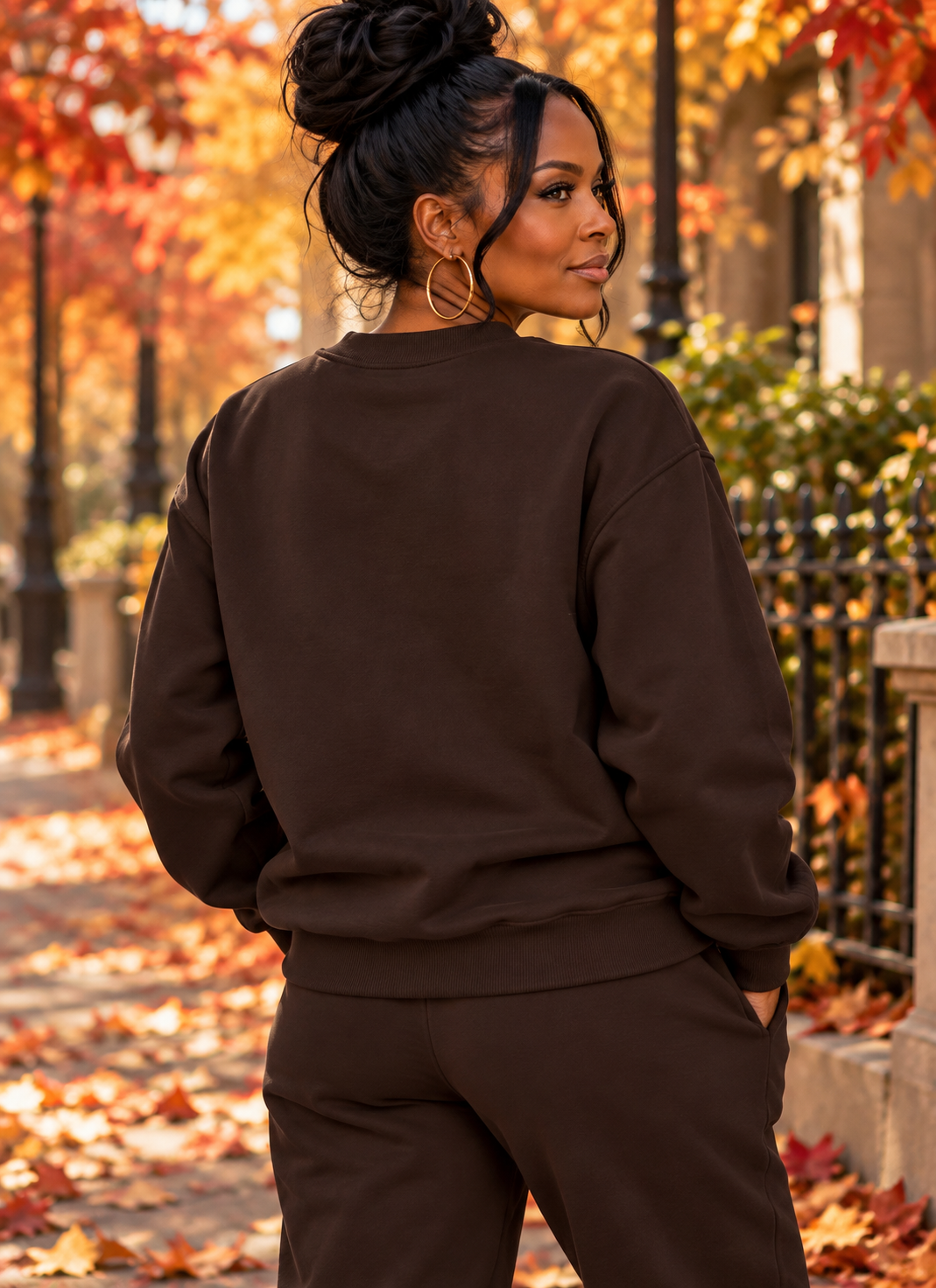 AOE Embroidered Signature Crewneck — Autumn Edition