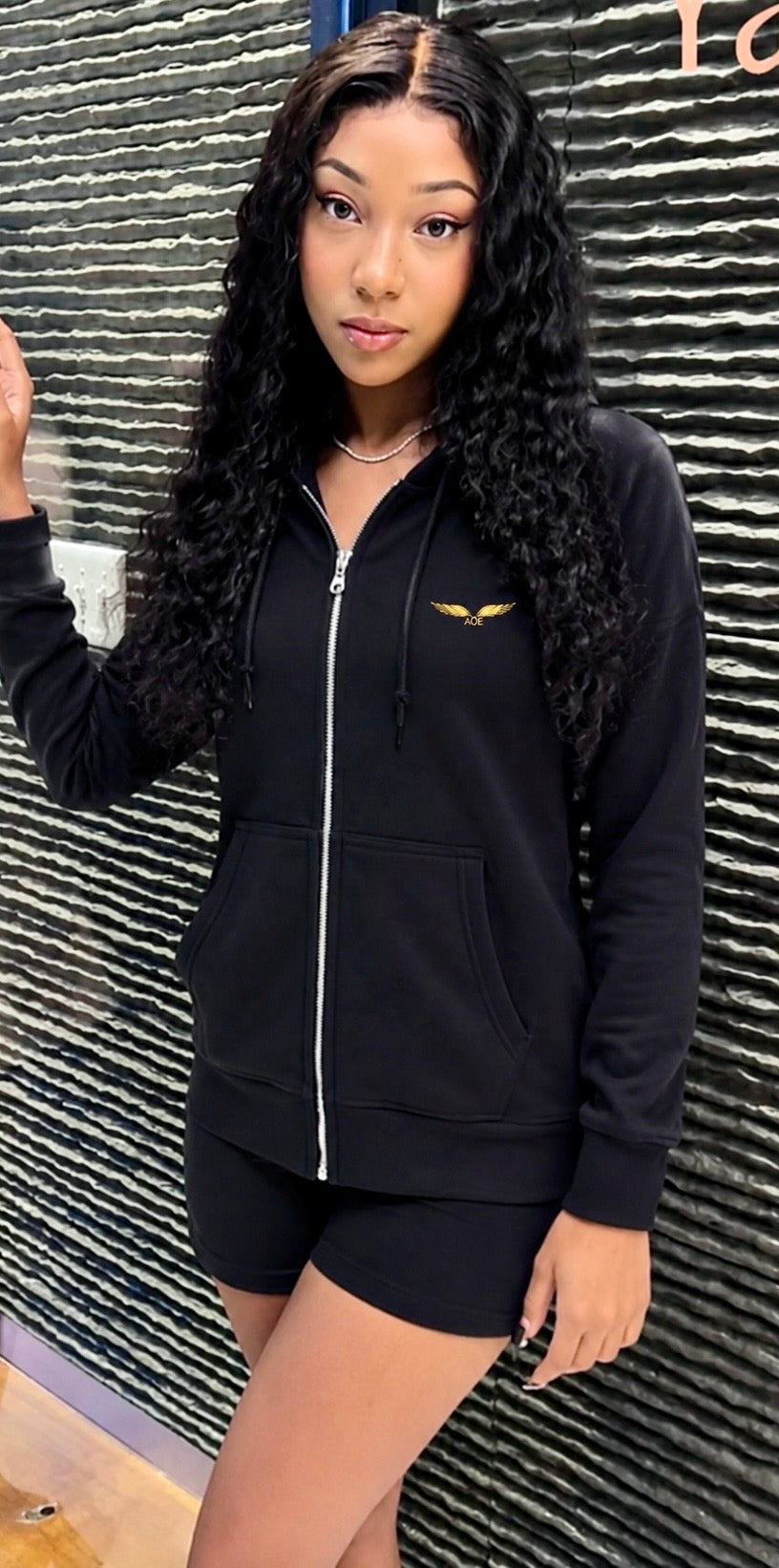 AOE Signature Full-Zip Hooded Sweatshirt