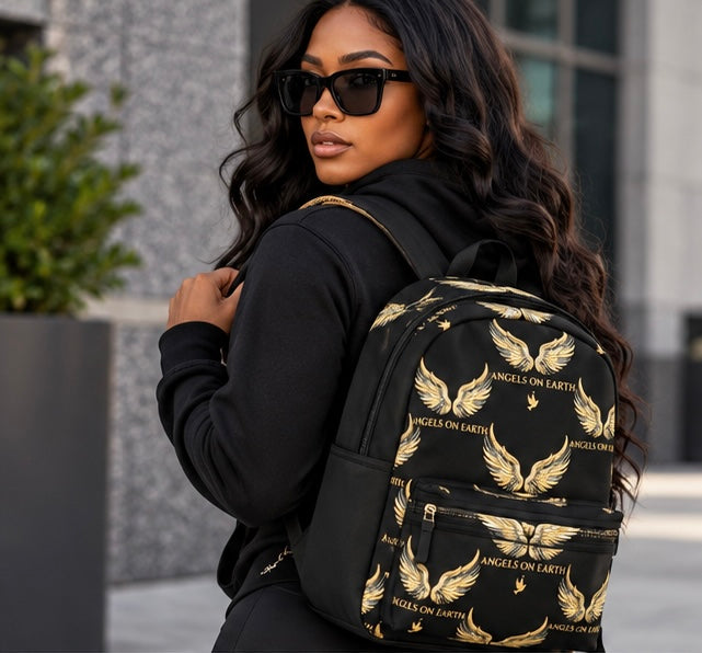 AOE Signature Wings Monogram Backpack