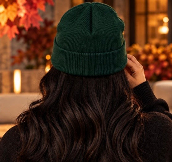 AOE Signature Embroidered Beanie — Autumn Edition