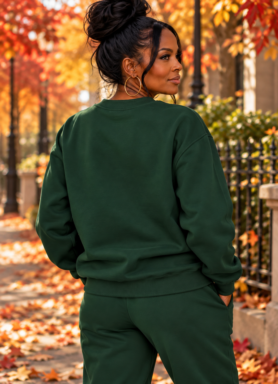 AOE Embroidered Signature Crewneck — Autumn Edition