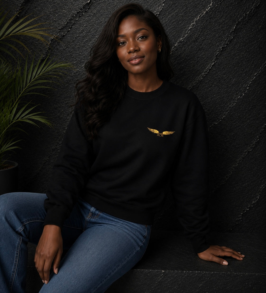AOE Embroidered Crewneck