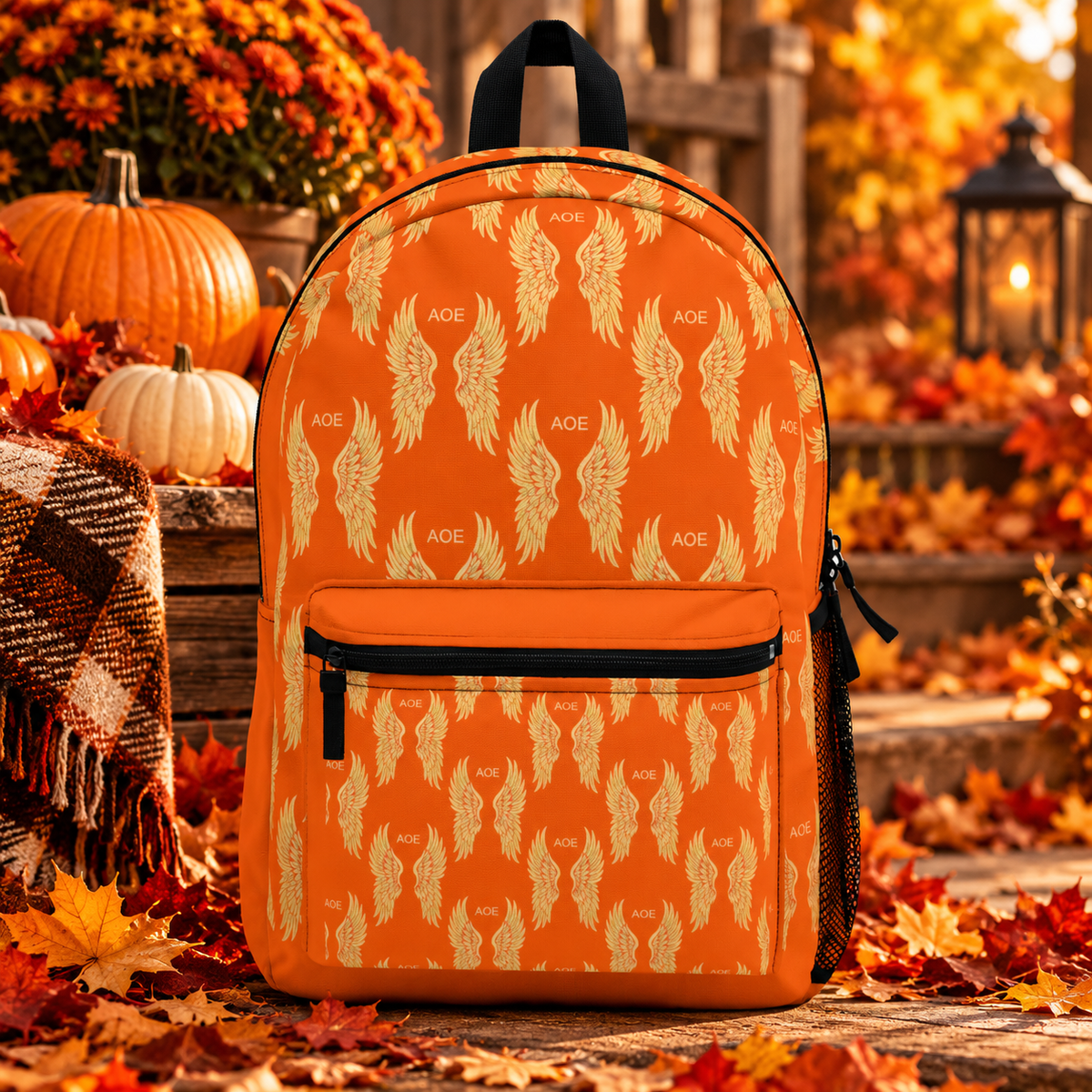 AOE Fall Signature Wings Backpack- Orange