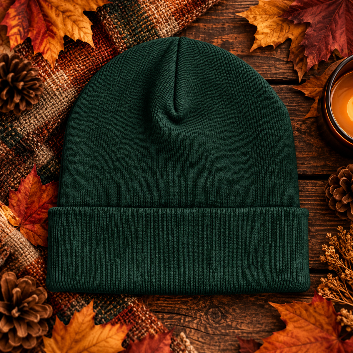 AOE Signature Embroidered Beanie — Autumn Edition