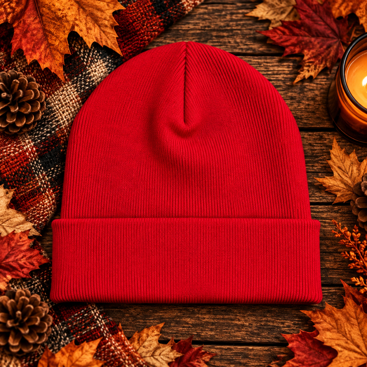 AOE Signature Embroidered Beanie — Autumn Edition